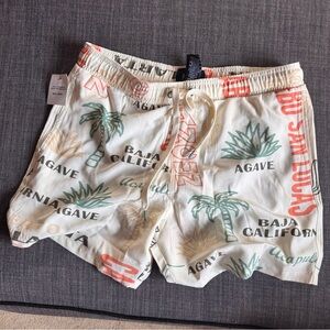 Malibu Offwhite Combo swim trunks - Large